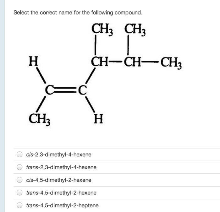 Cis 2 5 dimethyl 3 hexene