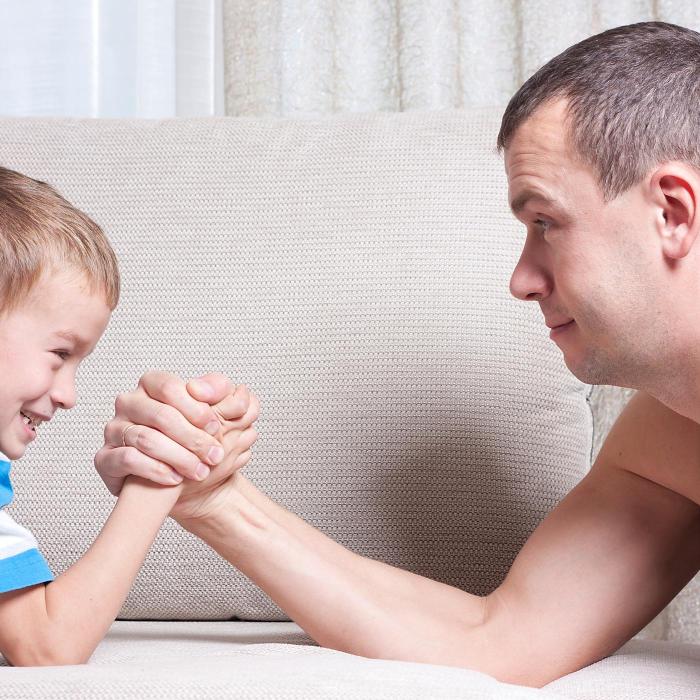 Arm wrestling with my father by brad manning