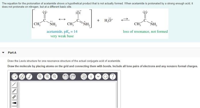 Draw the lewis structures for resonance forms of acetamide