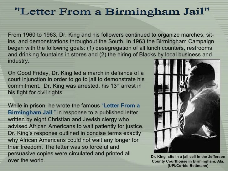 Letter from birmingham jail rhetorical analysis pdf