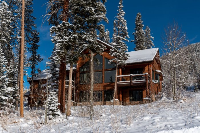 During the winter months the temperatures at the colorado cabin