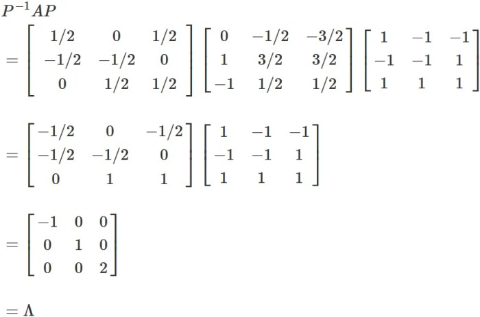 Matrix orthogonal diagonalization symmetric